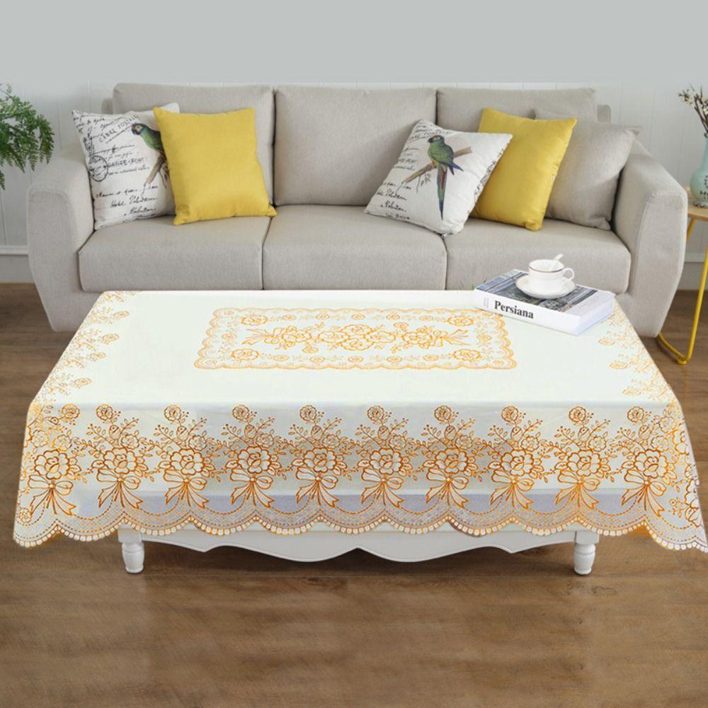 Oil-proof Table Cover PVC Table Pad Party Supplies European Style Tablecloth Dining Table