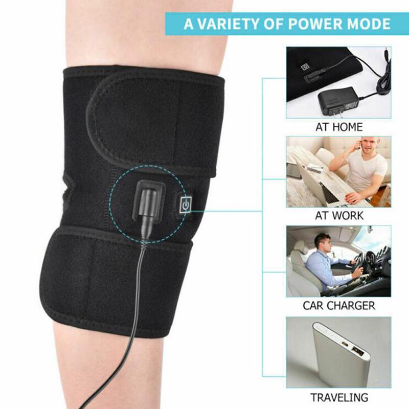 1Pcs Electric Heated Knee Pad Warm Leg Wrap Belt Brace