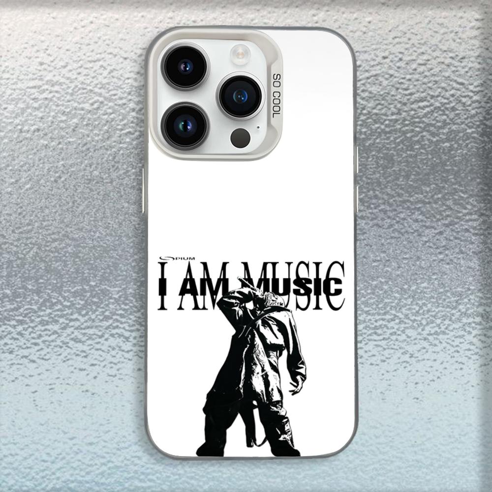 Я МУЗЫКА Чехол для телефона Playboi C-Carti для iPhone 16,15,14,13,12,11,Mini,Pro,MAX Белый Матовый Ударопрочный Чехол