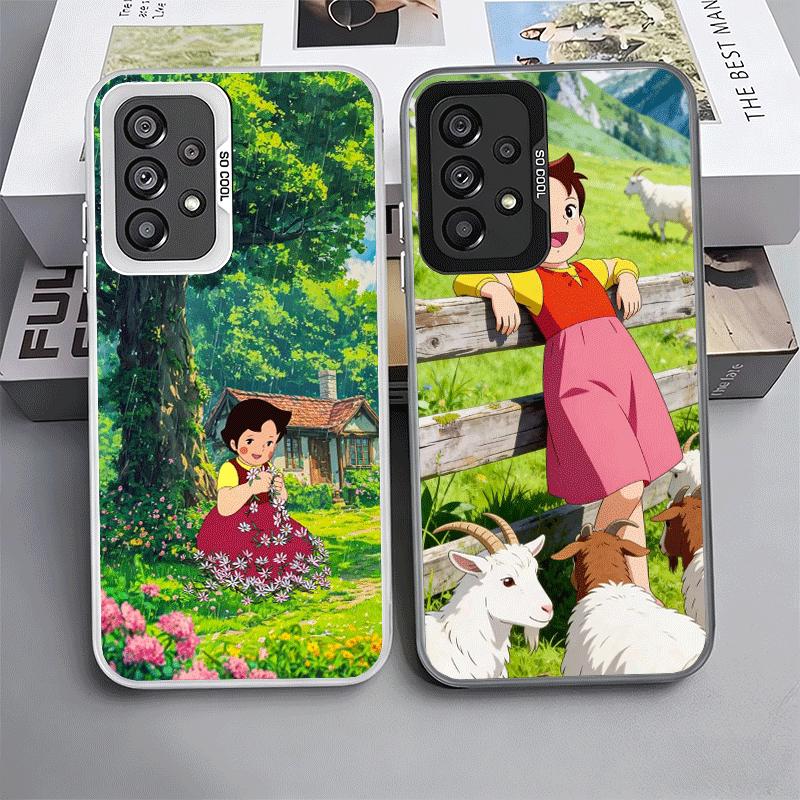 Милый мультяшный противоударный чехол Heidi для Samsung A17 A16 A15 A14 A37 A57 A36 A56 A26 A35 A55 A25 A34 A54 A24 A13 A23 A33 A53