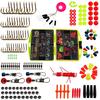 24 Compartments Fishing Accessory Set Spinner Water-Resistant Swivels Fishing Tools Tackle Box