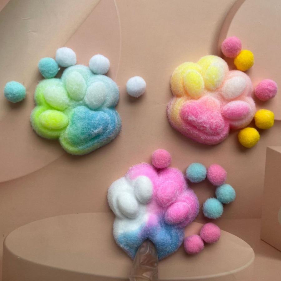 New Cat Paw Mochi Taba Squishy Fidget Toy Cute Cat Paws Toys Slow Rebound Decompression Toy Reduce Stress Kids Toys Gifts