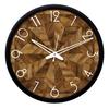 Современные настенные часы 12 дюймов из пластика и стекла - Дизайнерские (Бесшумное движение, черная рамка