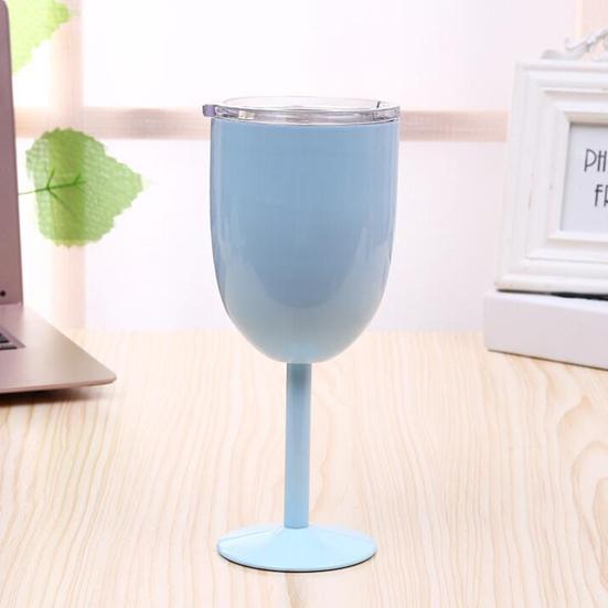 10 унций изолированный коктейльный бокал с двойными стенками и высокой крышкой стакан для коктейлей вина холодных напитков бокал из нержавеющей стали