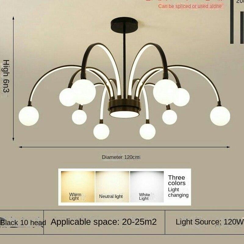 Люстра для гостиной, современный минималистский светильник для спальни, столовой, сетка, красная индивидуальная светодиодная люстра