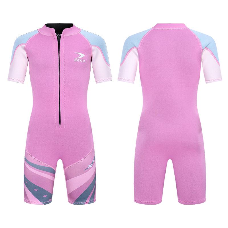 Детский короткий гидрокостюм из неопрена 3/2 мм для мальчиков и девочек Короткий гидрокостюм для каяка и серфинга