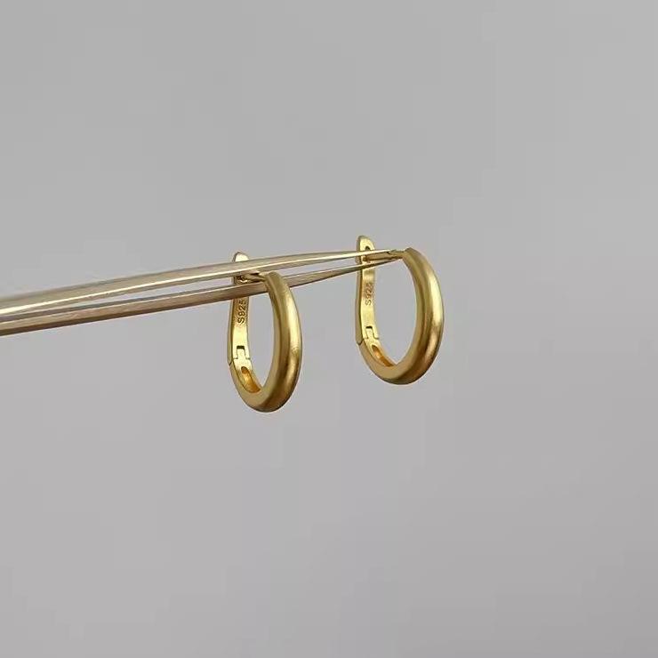 Ежедневные глянцевые серьги-кольца с прожилками, легкая роскошь, высокое чувство, темперамент, нишевые, минималистичные, личностные, серьги-кольца, женские