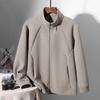Men's Spring/Autumn Stand-Up Collar Fleece Cardigan for Outdoor Sports