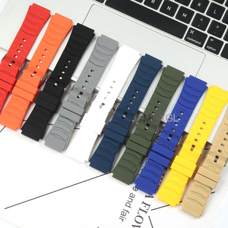 Мужской силиконовый ремешок для часов, замена, подходит для Casio PRG-80 PAG-80 PRW-1000 PRW-1100, резиновые ремешки для часов, браслет