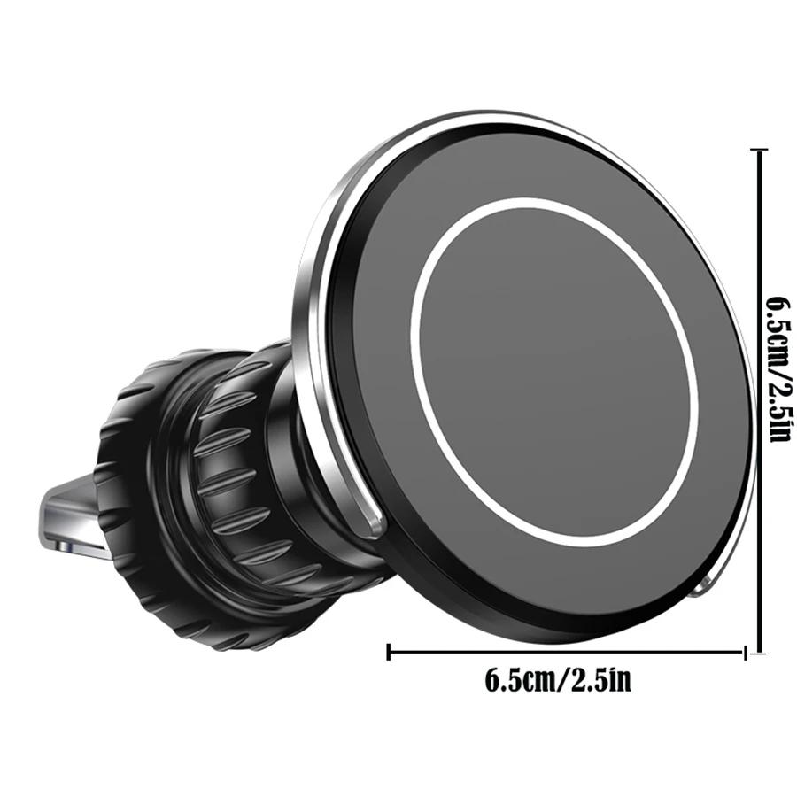 Держатель для телефона Magsafe в автомобиль, Мощный магнетизм, Премиальное качество, Управление одной рукой, Металлический крючок, Магнитное крепление для телефона в автомобиль