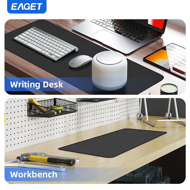 Большой игровой коврик для мыши 31,5 x 11,8 дюймов Нескользящая основа с прошитыми краями Игровой коврик для мыши для ноутбука Совместим с лазерными и оптическими мышами - Черный