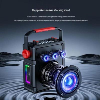 Портативная Bluetooth-колонка aigo T333 с FM-радио, штекер CN (адаптер в комплекте)