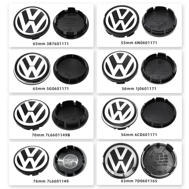 For VOLKSWAGEN VW GTI B5 2025 Hot For Volkswagen 4pcs 55mm 56mm 65mm 63mm Car Styling Wheel Center Cap Hub Covers Badge Accessor