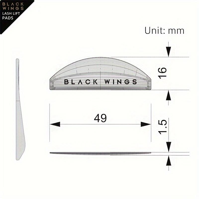 1 Pair Silicone Eyelash Perming Pads Professional Lash Curling and Lifting Tool with Sparkle Finish for Keratin Eyelash Extension