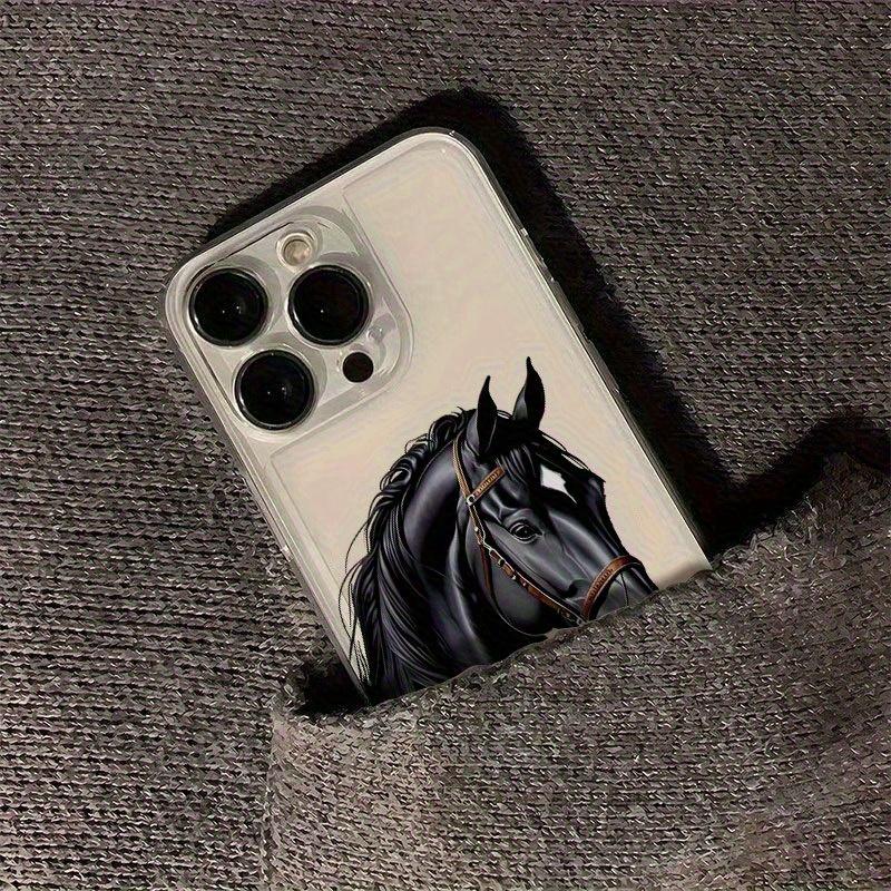 Чехол для телефона с узором скачек, подходит для iPhone 17 16 15 14 13 12 11 Pro/Max/Plus, прозрачная защитная от падений задняя крышка
