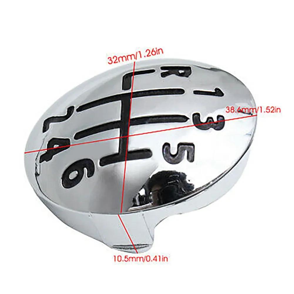 1 шт. Крышка ручки рычага переключения передач 6 скоростей для Clio Megane Scenic Хром Ручка КПП Крышка ручки рычага переключения передач Запчасти