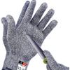 Level 5 Cut-Resistant HPPE Gloves: Food Safe, Anti-Scratch, Breathable for Kitchen, Gardening, Fishing