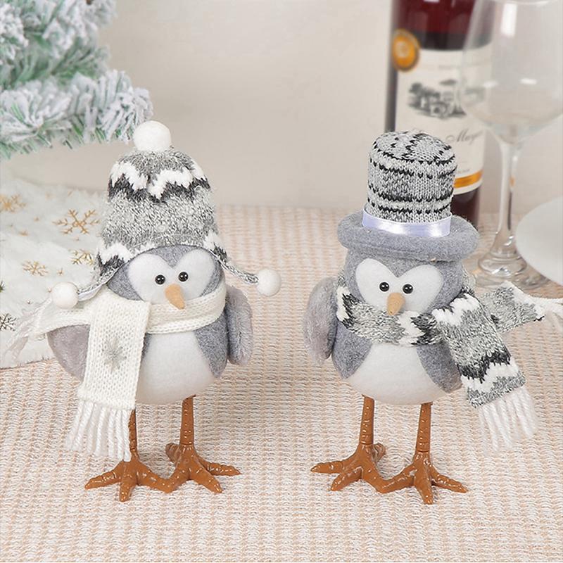 Светящиеся новинки Рождественские украшения Милые фигурки птиц Поделки Милый декор для дома в помещении/на открытом воздухе Поделки
