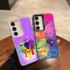 Мультяшный чехол для телефона с узором Sprunki для Samsung Galaxy S25 S24 S23 S22 S21 S20 Note20 Ultra Plus Fe цветной серебристый