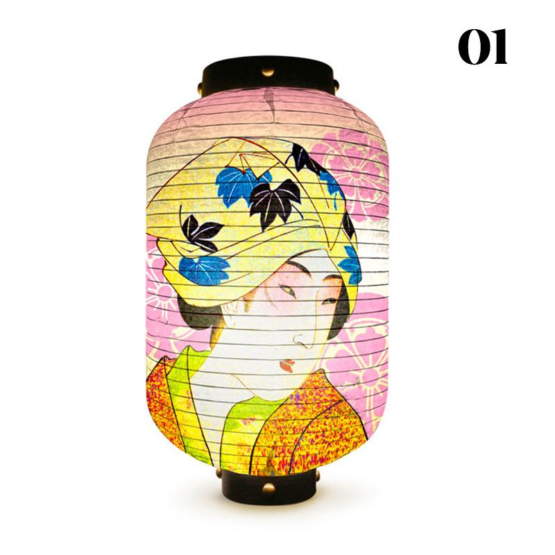 Уличный водонепроницаемый фонарь в японском стиле Ukiyo-e Bistro Ramen Restaurant Izakaya Sign Festival Party Wedding Decor Background