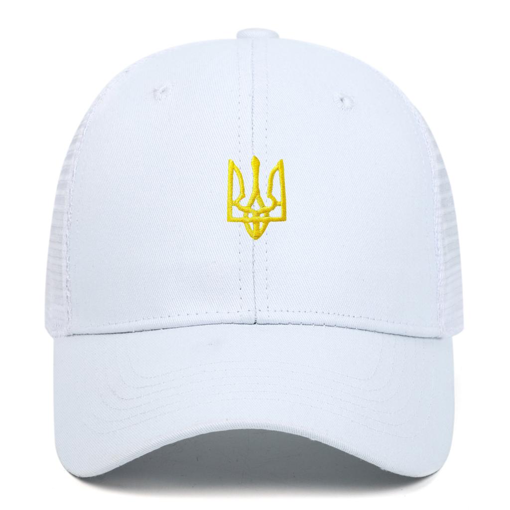 Ebay Украина Национальный герб Мужская бейсболка Козырек Защита от солнца Шляпа с национальным гербом Украины