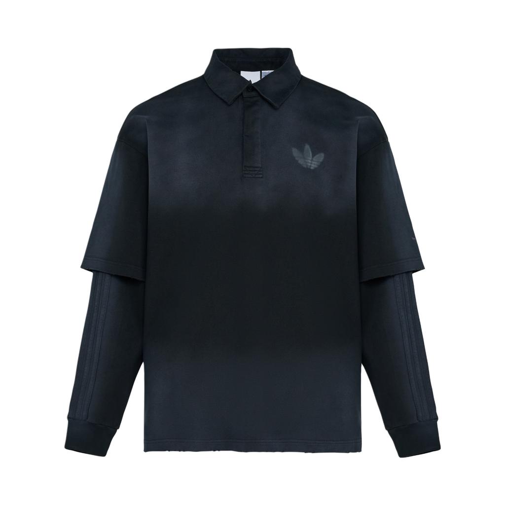 adidas Оригинальная мужская рубашка-поло с длинным рукавом 2 в 1 KR5053