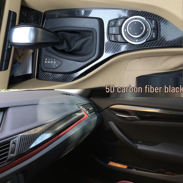 BMW X1 Carbon Fiber Interior Color Change Film for Center Console & Gear Shift (2010-2015 Models)