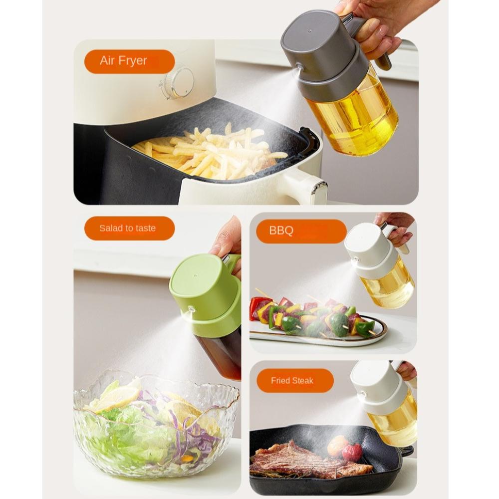 Portable Oil Spray Bottle 6.8oz/ 200ml Olive Oil Mister New Oil Sprayer for Cooking
