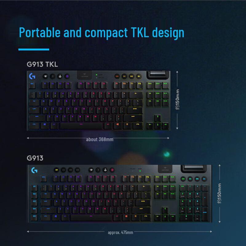Logitech G913 TKL Wireless Mechanical Gaming Keyboard
