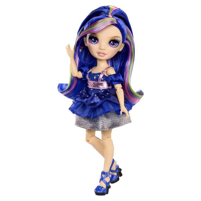 Rainbow High Poupée Mannequin Be Dazzling - Genevieve Bleu - 28 cm - Pierres précieuses scintillantes et accessoires inclus
