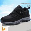 Men's Breathable Casual Shoes with Hook and Loop Fastener, Comfy Soft Sole Sneakers for Outdoor Jogging, Spring and Summer