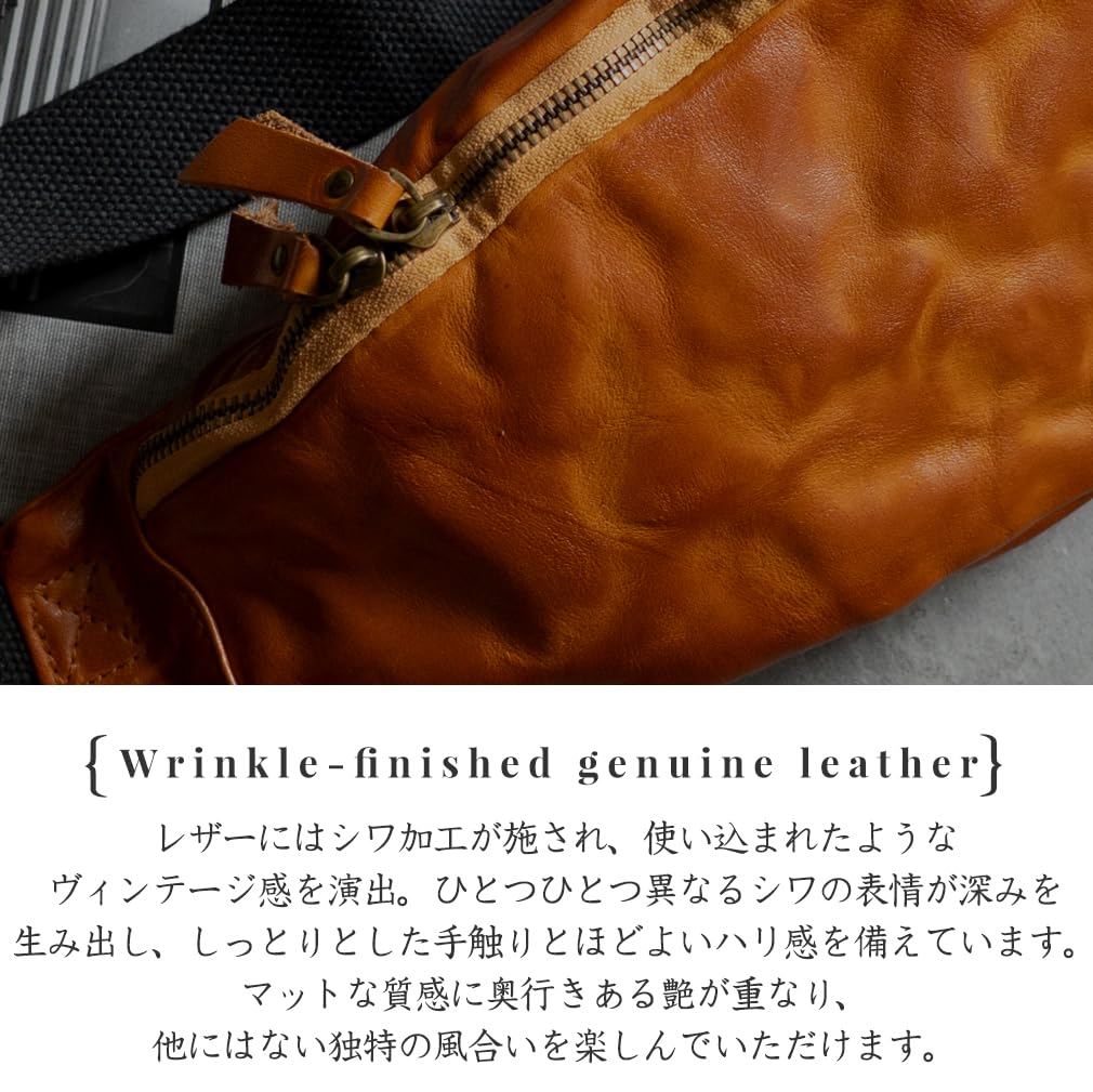 VITAFELICE Мужская винтажная кожаная сумка-слинг 2-в-1 (nsb-30376n) (Шоколад)