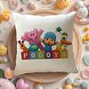 Чехол на подушку B-Boy-Girl-Pocoyo Натуральный Лен Органическая Ткань Двусторонний Принт Диван Домашний Декор Подарок Наволочка