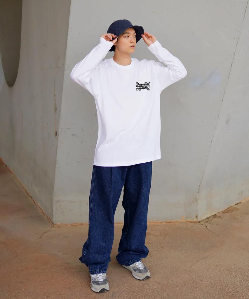 CREAM SODA LAB Crsdel Lettering Long Sleeve White