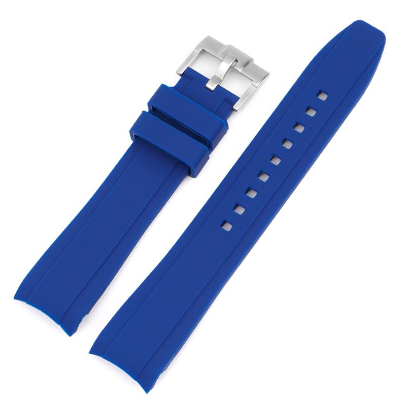 Для ремешка для часов бренда Omega Swatch Co Силиконовый Planet System Изогнутый силикон Для ремешка для часов Rolex Water Ghost 18 мм 19 мм 20 мм 21 мм 22 мм