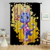 Home Interior Curtains for Living Room Animal Crossings Blackout Curtain Shades Halloween Decoration Tulle for Bedroom Partition