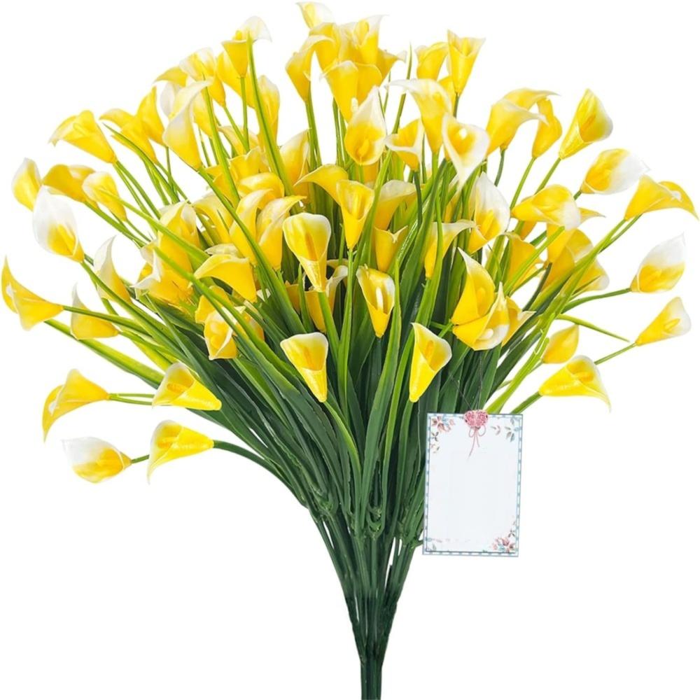 1/2/5Pcss Plastic Calla Lily Artificial Flowers 33cm Fake Plant New Fake Flowers Indoor Decor