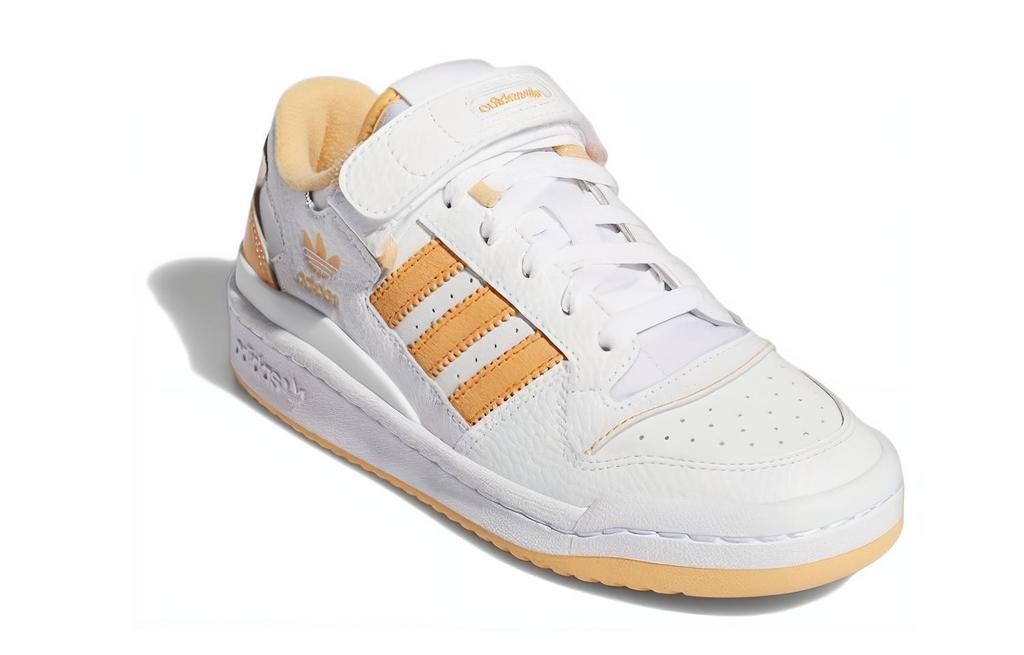 Adidas Originals FORUM Low J Low top Kids' Skateboarding Shoes White Yellow Teenagers GY8368