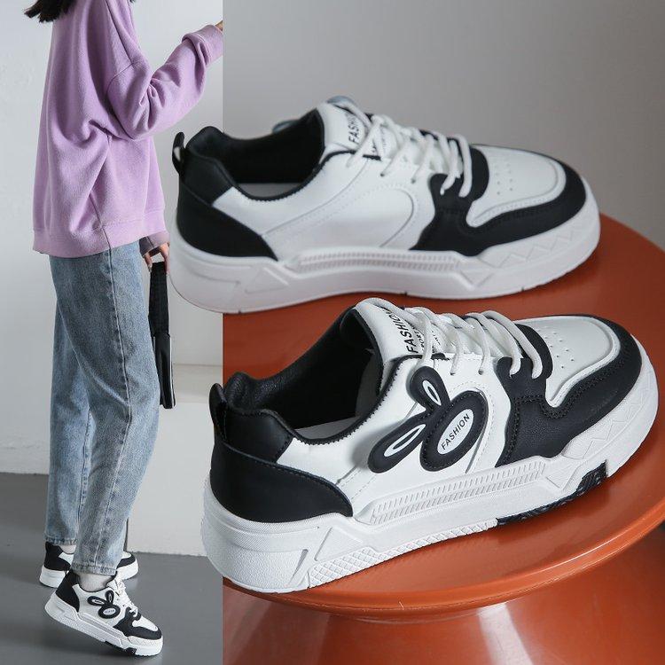 2024 Spring and Autumn Little White Shoes Women's Non-slip Sole Sports Light Comfortable Sports Shoes for Students