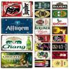 Винтажная алюминиевая ретро-металлическая табличка Jupiler Brand Flugel CHOUFFE Beer Car для бара, мастерской, мужской комнаты, гаража, клуба, настенный декор