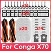 Совместимость для ( Cecotec Conga X70 ) Запасные части Аксессуары Основная боковая щетка HEPA-фильтр Тряпка для швабры Мешок для пыли