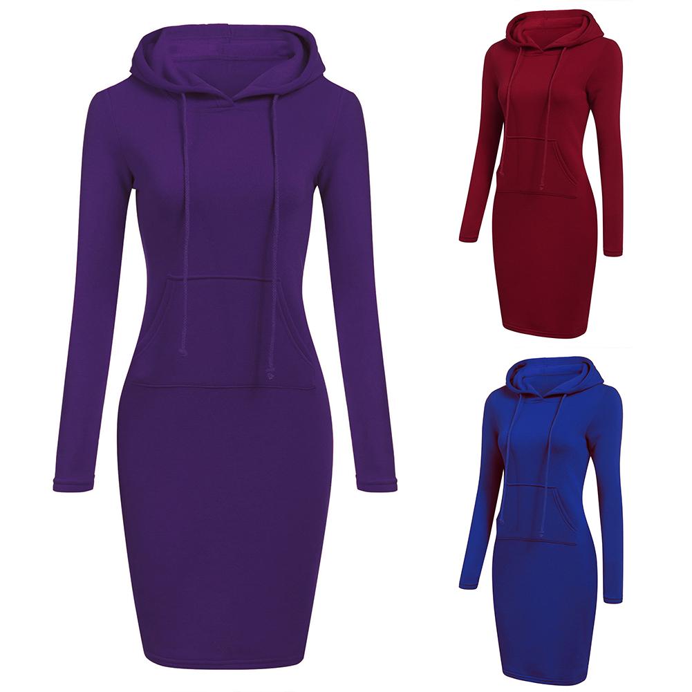 Платье толстовка приталенная