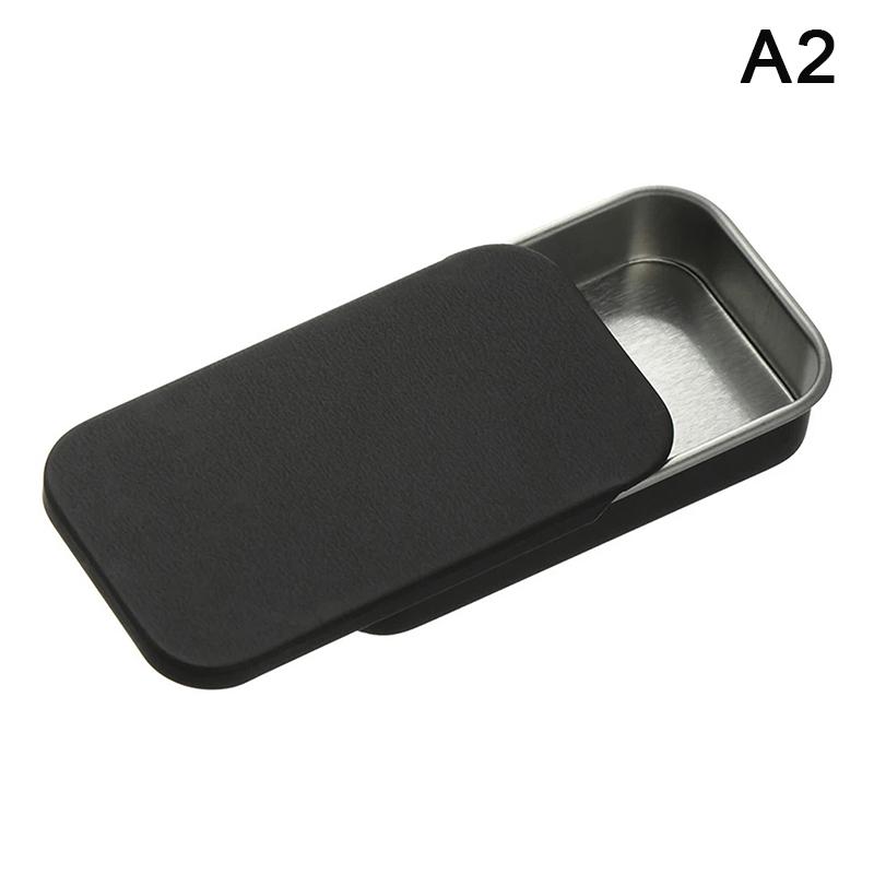 Жестяная коробка с выдвижной крышкой, выдвижная коробка с выдвижным ящиком, коробка для бальзама, переносная коробка, мини-баночка для ароматерапии, маленькая железная коробка для конфет, подарочная коробка