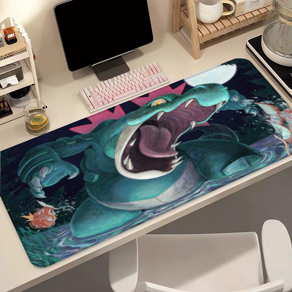 Anime Mouse Pad 900x400 Gaming Accessories Carpet Gamer Keyboard Desk Mat P Feraligatr NonSlip Laptop Notebook Mousepad