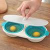 Mini Household Kitchen Egg Steamer with Lid Multifunctional Microwave Egg Cooker Egg Separation Steamed Egg Mold Kitchen Gadgets