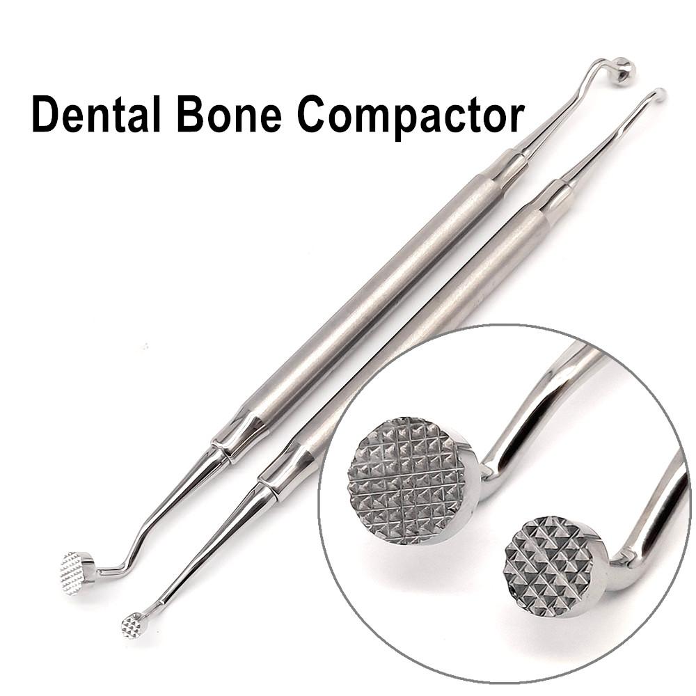Dental Implant Surgical Bone Compactor Implant Bone Grafting Packer Serrated Tip Bone Plugger Filling Tool Autoclavable