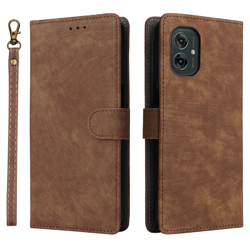 Для Motorola Moto G55 5G Чехол-кошелек с RFID-блокировкой, PU кожаная обложка-подставка для просмотра