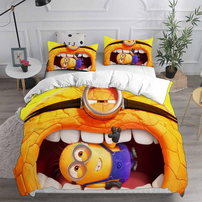 Despicable Me 4 Bedding Sets Comforter Quilt Bed Cover Duvet Cover Pillow Case 2-3 Pieces Sets Kids Adult Size