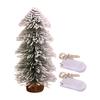 Искусственная новогодняя елка, покрытая снегом, карандашная фигурка сосны, светодиодная подсветка, кедр