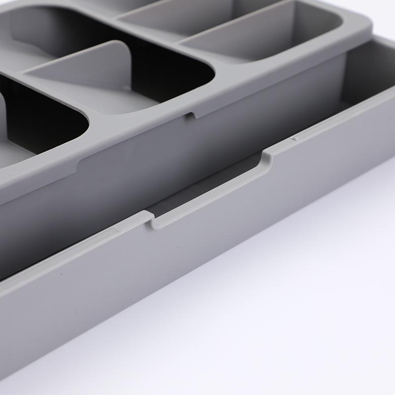 Многоцелевой лоток для хранения столовых приборов, столовые приборы, вилка, ложка, органайзер с отделениями, кухонный ящик, коробки для хранения по категориям